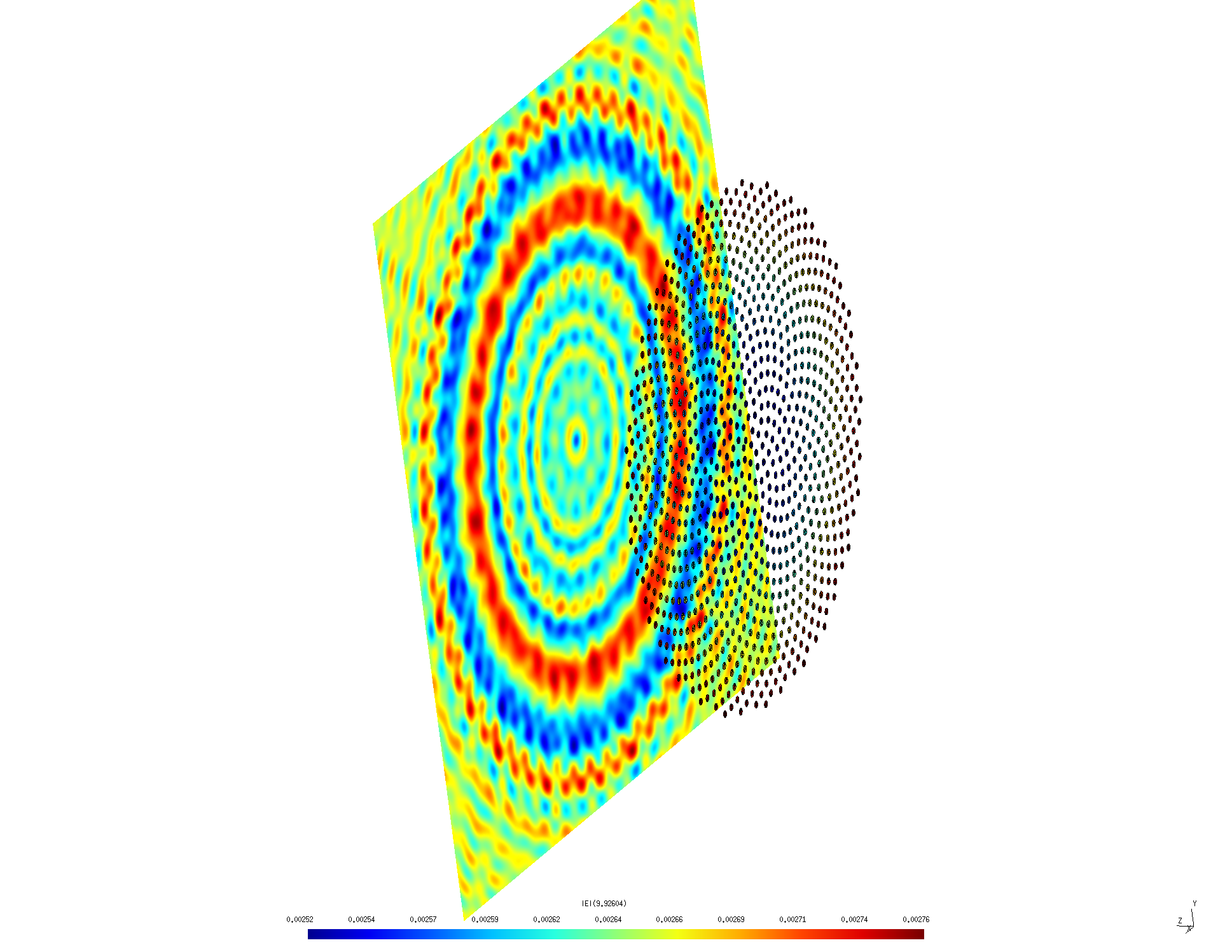 G Spiral diffraction pattern