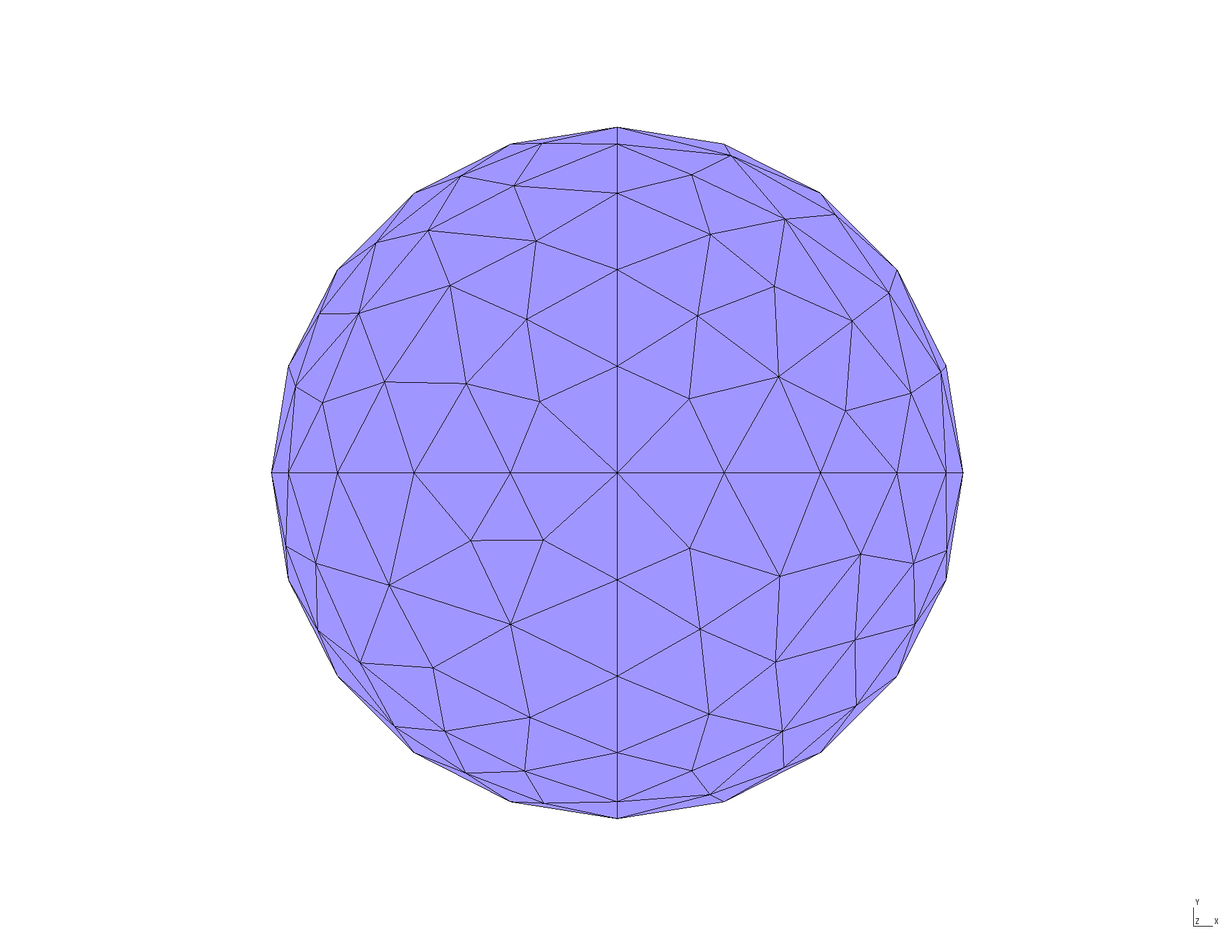 Sphere mesh image
